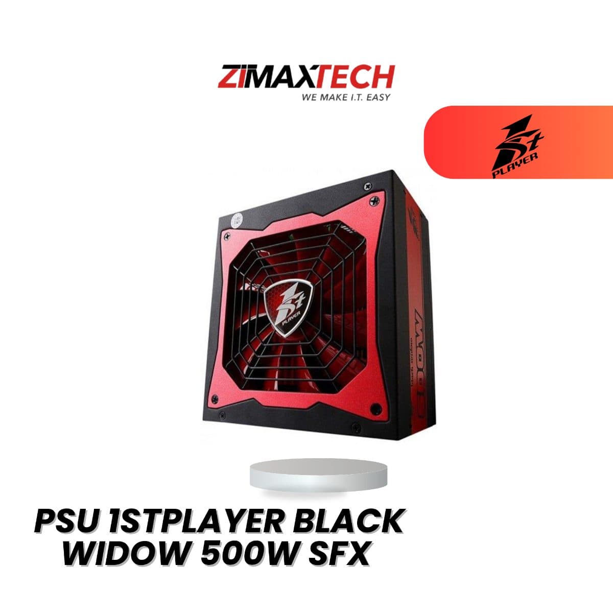 1STPLAYER BLACK WIDOW 500W SFX POWER SUPPLY WITH 1 YEAR WARRANTY