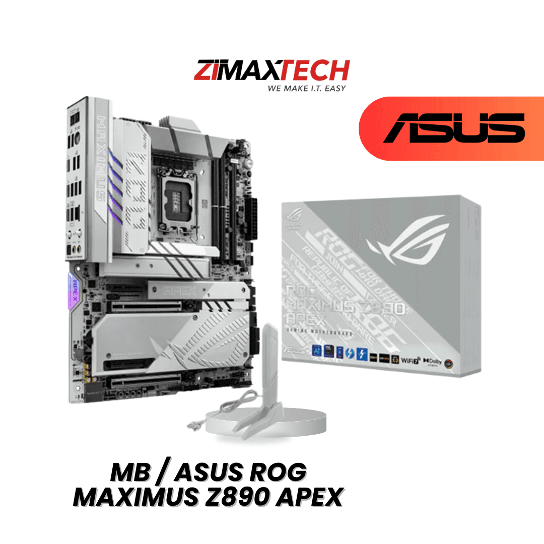 ASUS ROG MAXIMUS Z890 APEX ATX MOTHERBOARD WITH LGA1851, DDR5, 6 M.2, DUAL PCIE X16, ARGB GEN2, AND 3+1 YEARS WARRANTY (ONLINE REGISTRATION)