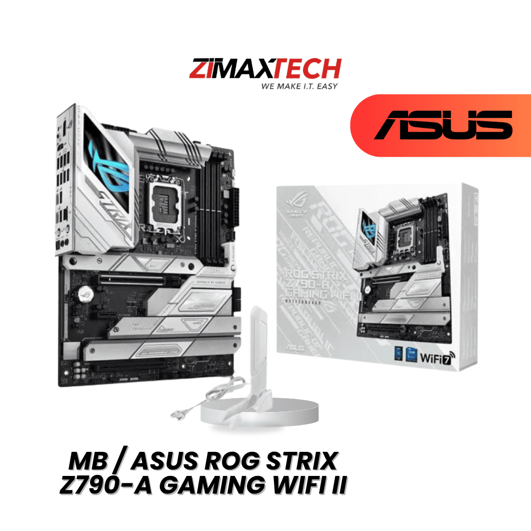 ASUS ROG STRIX Z790-A GAMING WIFI II ATX MOTHERBOARD WITH LGA1700, DDR5, 5 M.2, 3 PCIE X16, ARGB GEN2, RGB, AND 3+1 YEARS WARRANTY (ONLINE REGISTRATION)
