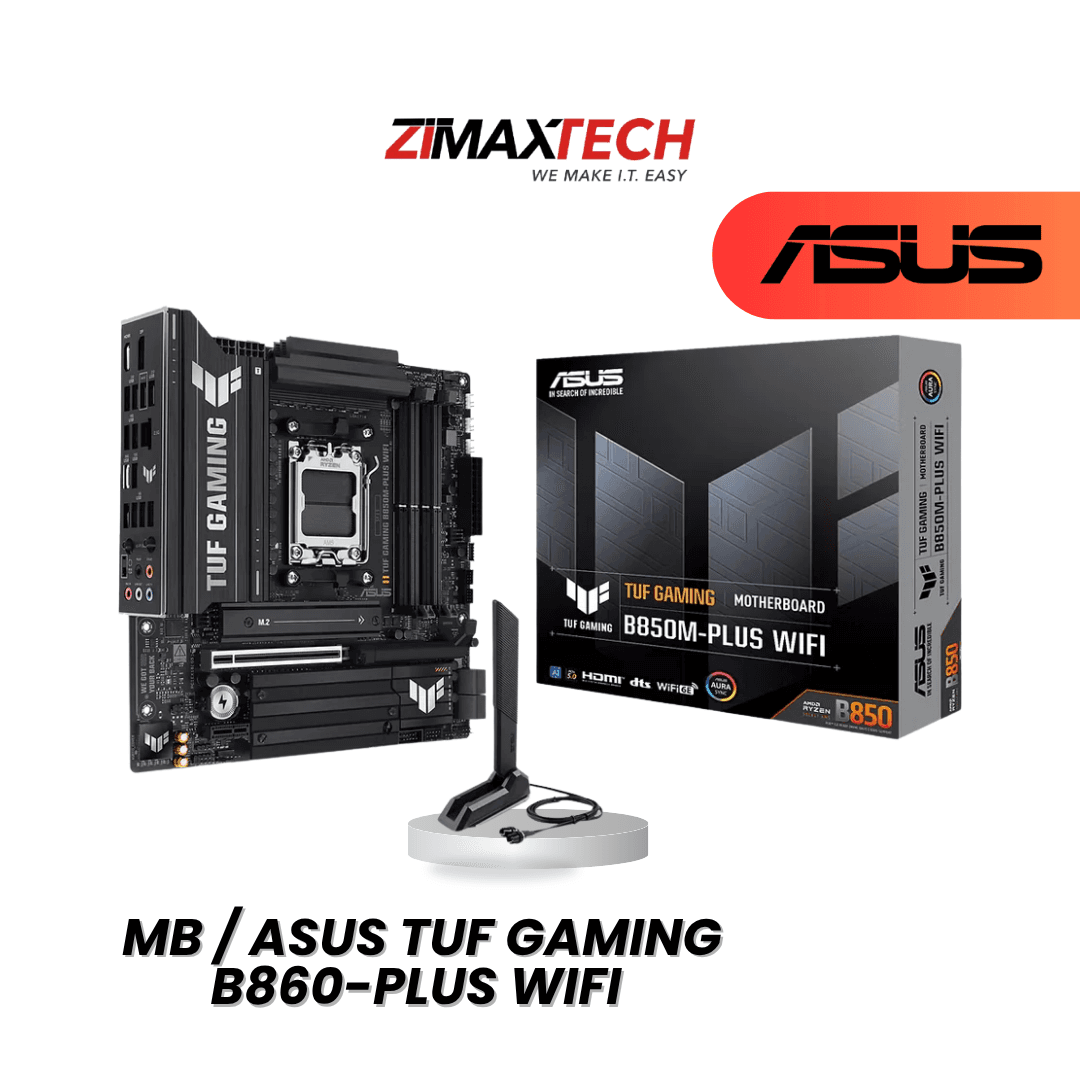 ASUS TUF GAMING B860-PLUS WIFI ATX MOTHERBOARD WITH LGA1851, DDR5, 3 M.2, DUAL PCIE X16, ARGB GEN2, AND 3+1 YEARS WARRANTY (ONLINE REGISTRATION)