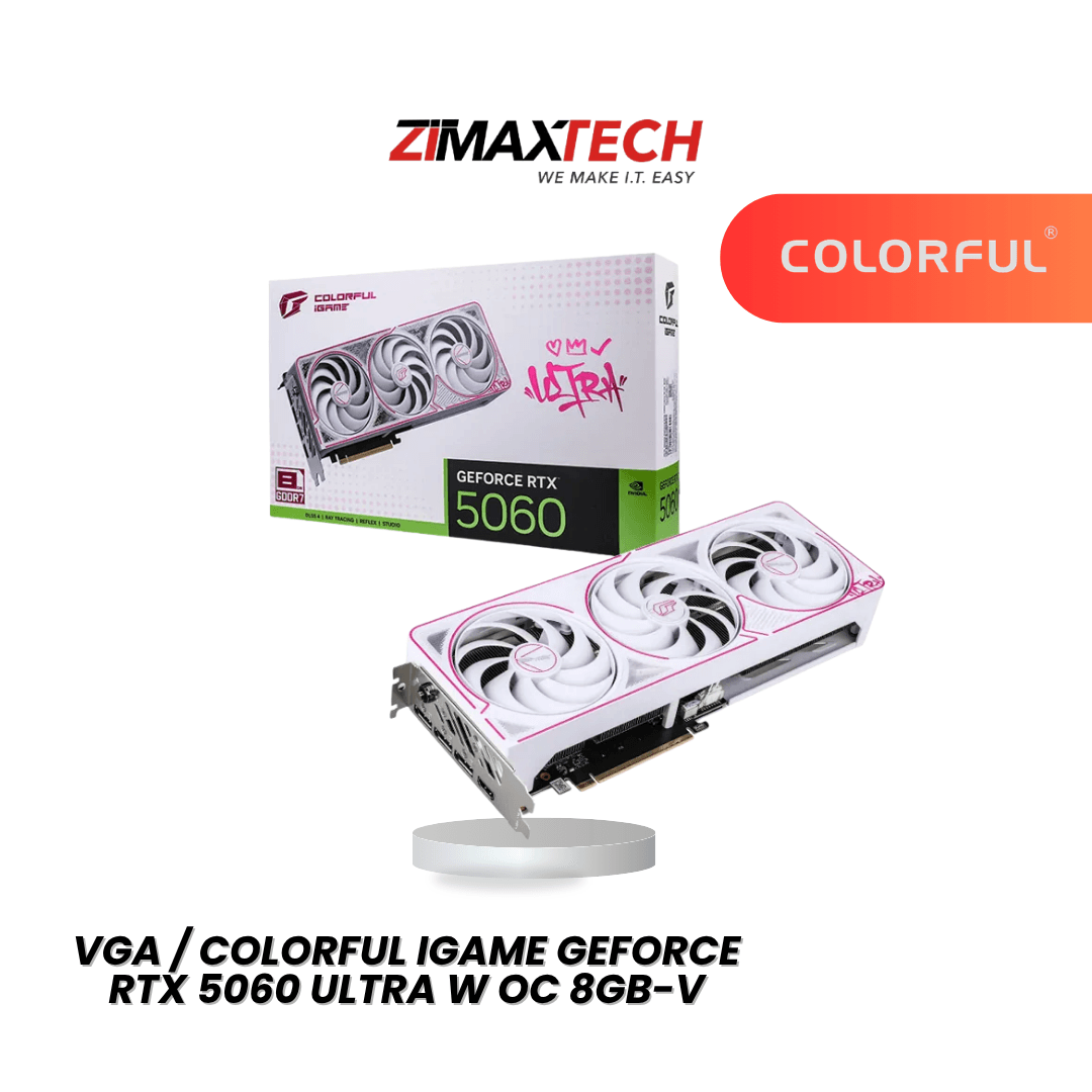 COLORFUL IGAME RTX 5060 ULTRA W OC 8GB-V WITH 8GB GDDR7, 2580MHZ BOOST, AND 3 YEARS WARRANTY