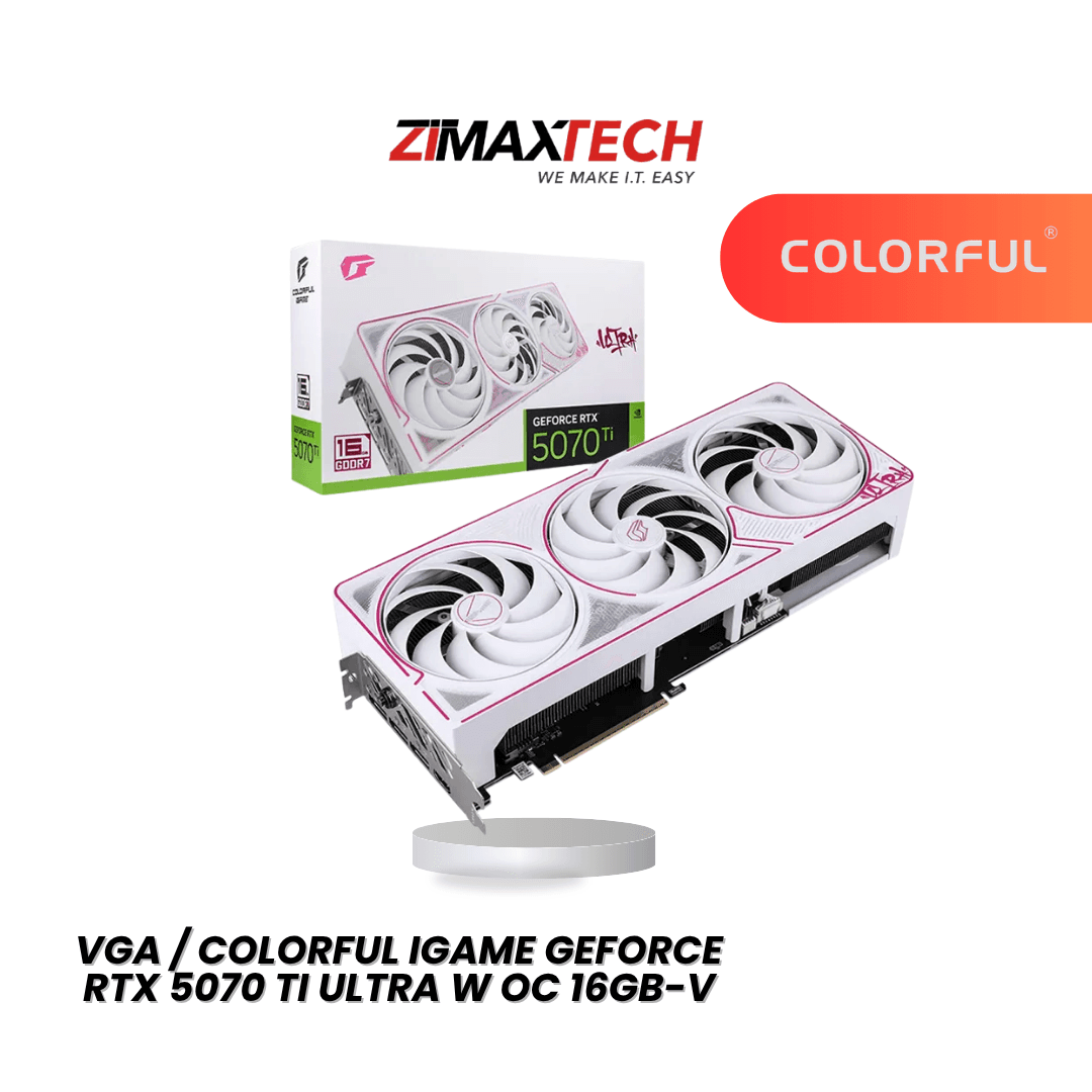 COLORFUL IGAME RTX 5070 TI ULTRA W OC 16GB-V WITH 16GB GDDR7, 2452MHZ BOOST, AND 3 YEARS WARRANTY