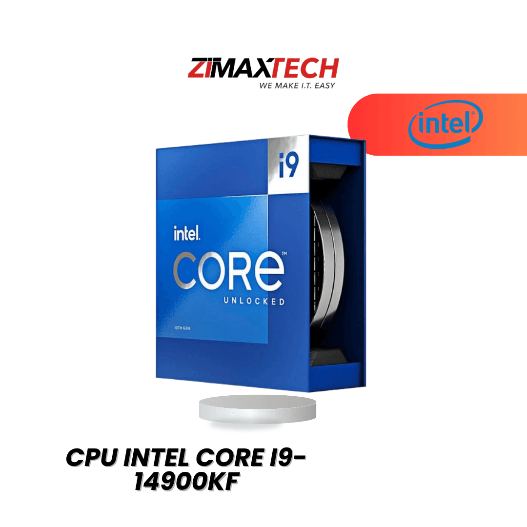 INTEL CORE I9-14900KF (LGA1700) — 8P+16E, 32T, UP TO 5.8GHZ BOOST, 36MB L3 CACHE, NO GPU, NO COOLER, 3Y WARRANTY.
