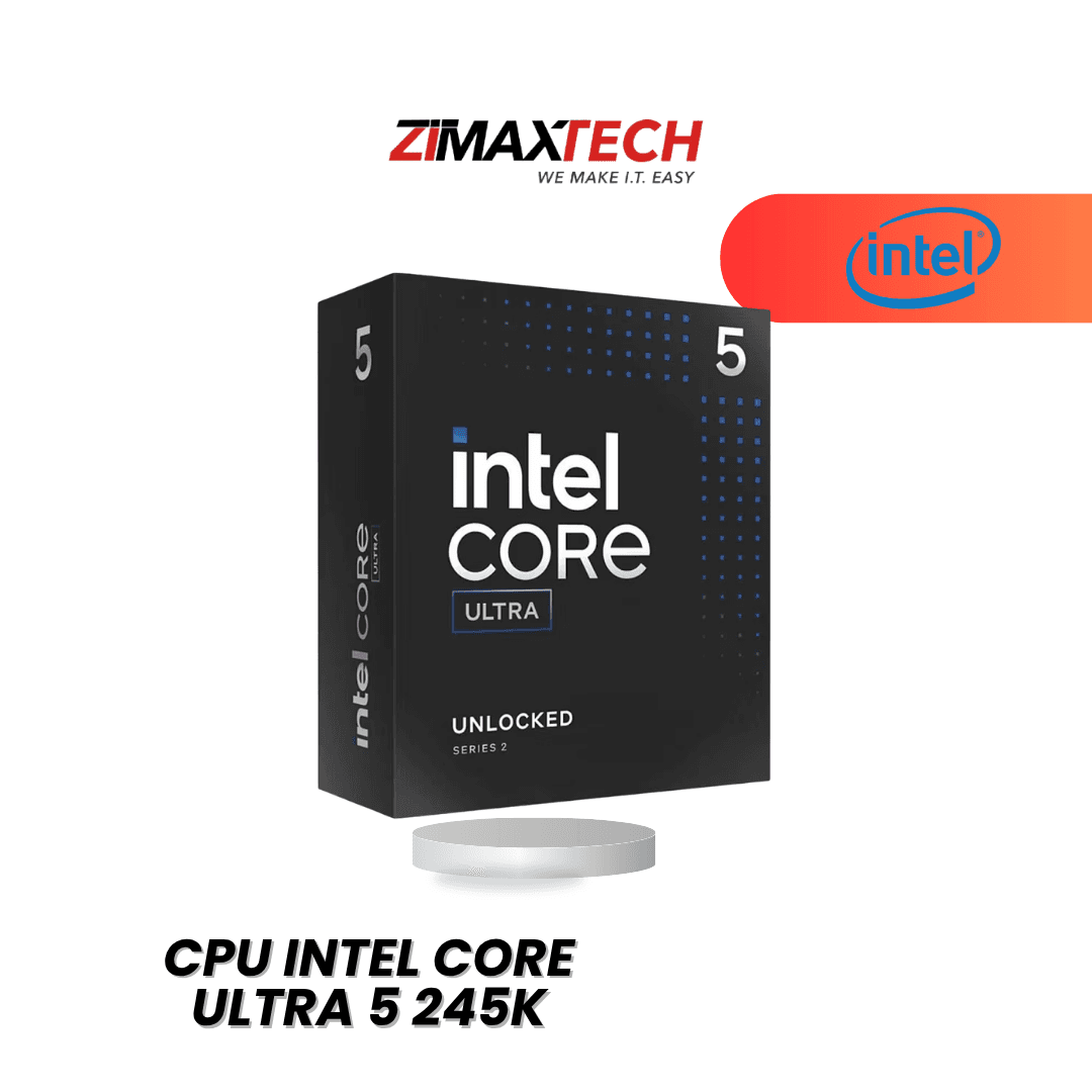 INTEL CORE ULTRA 5 245K: 14 CORES (6P+8E), 14 THREADS, UP TO 5.2GHZ, 24MB CACHE, 13 TOPS NPU, INTEL GRAPHICS, NO COOLER, 3-YEAR WARRANTY.