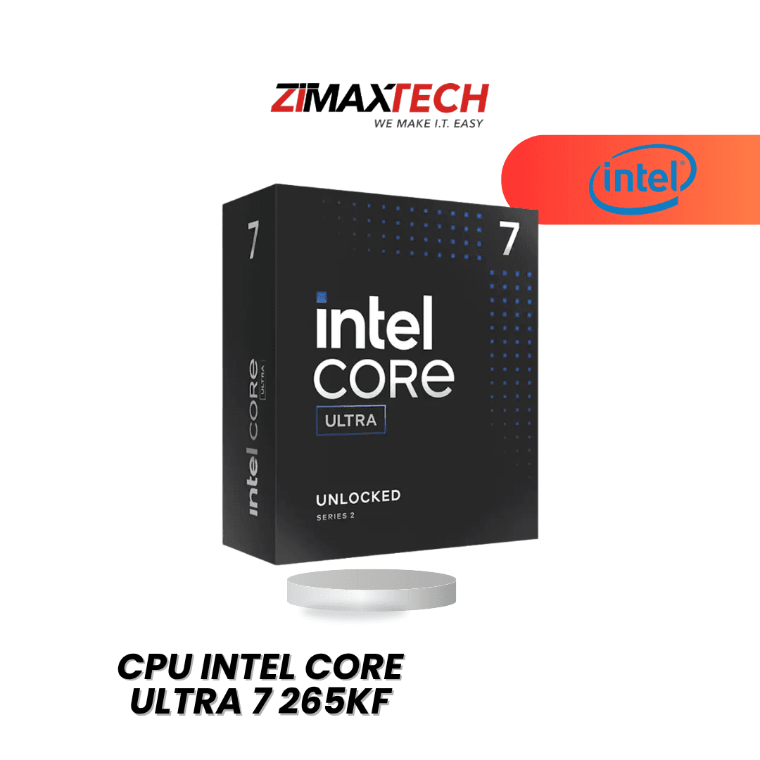 INTEL CORE ULTRA 7 265KF (LGA1851) — 8P+12E, 20T, UP TO 5.5GHZ BOOST, 30MB SMART CACHE, NPU 13 TOPS, NO GPU, NO COOLER, 3Y WARRANTY.