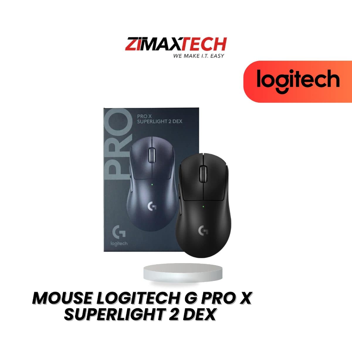 LOGITECH G PRO X SUPERLIGHT 2 DEX WIRELESS GAMING MOUSE WITH 44000 DPI, 95H BATTERY LIFE, BLACK, AND 2 YEARS WARRANTY