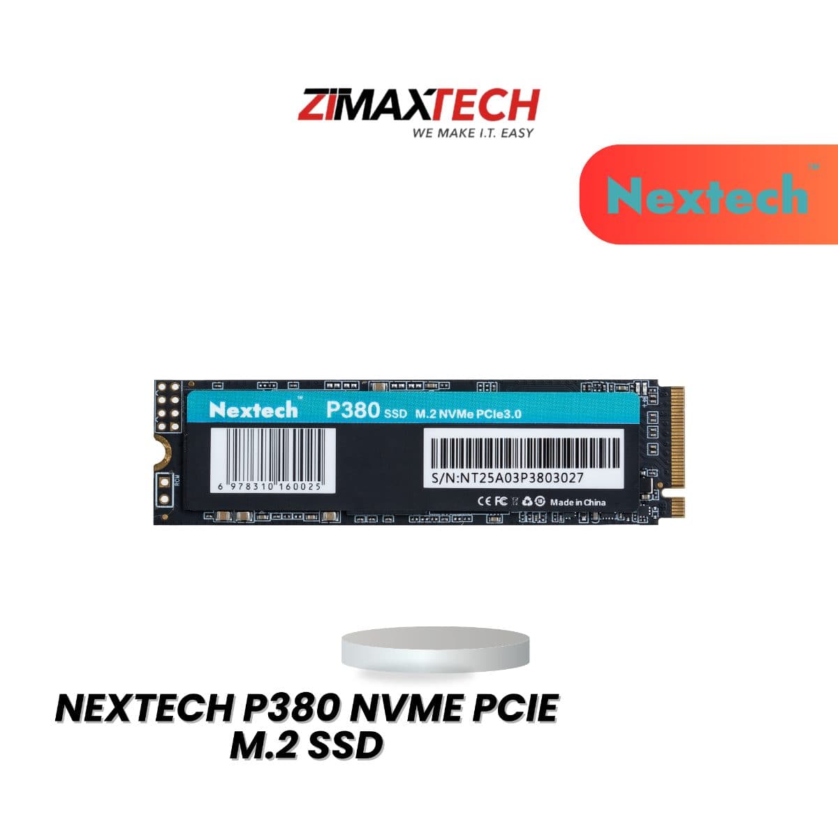 NEXTECH P380 NVME PCIE M.2 SSD 512GB