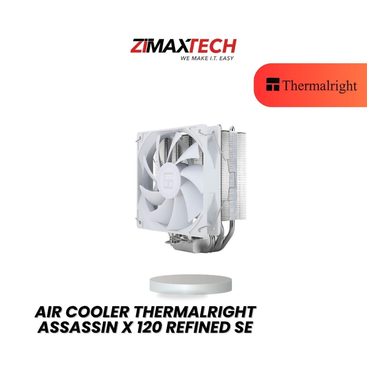 THERMALRIGHT ASSASSIN X 120 REFINED SE WHITE AIR COOLER WITH 3 YEARS WARRANTY