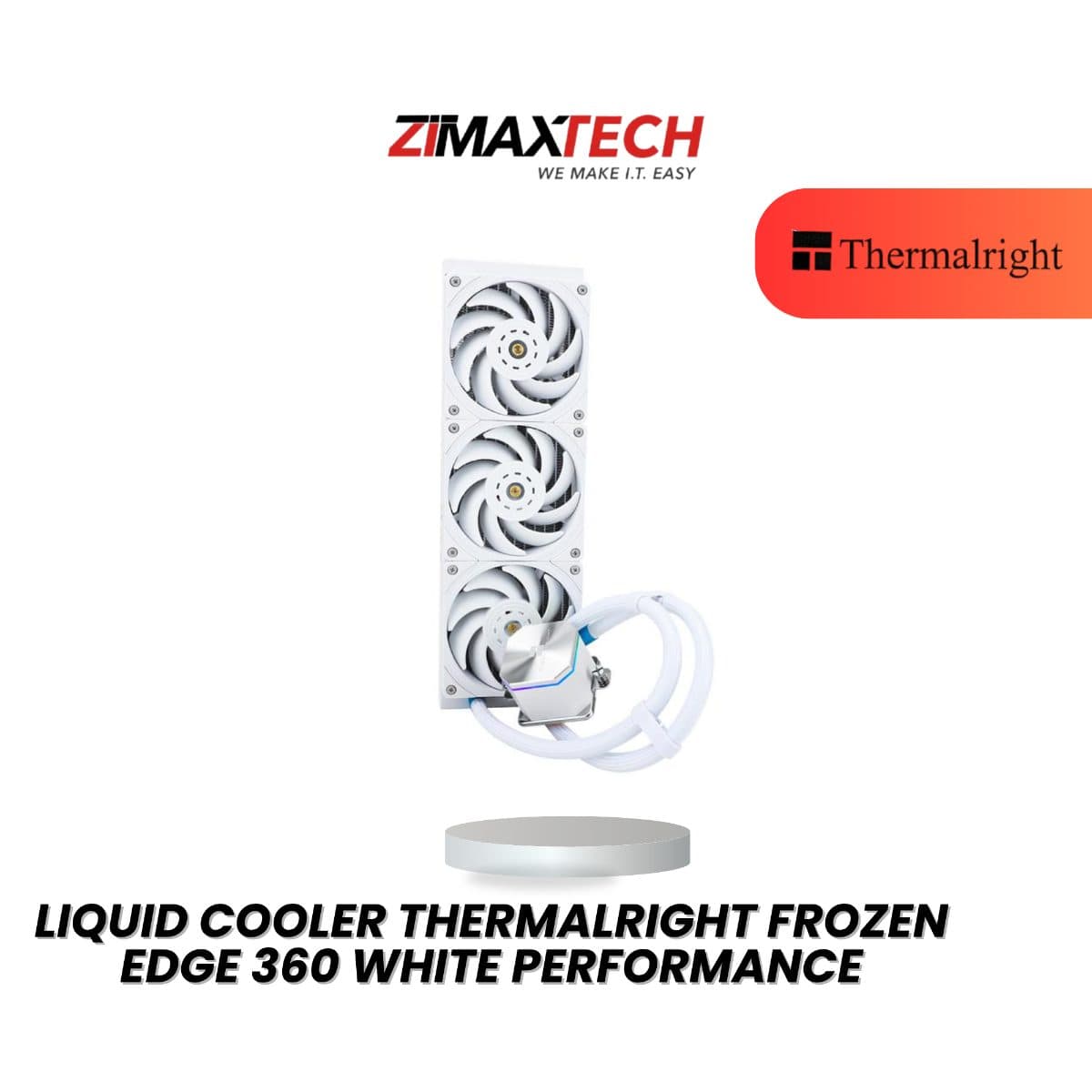 THERMALRIGHT FROZEN EDGE 360 WHITE PERFORMANCE 360MM LIQUID COOLER WITH 3 YEARS WARRANTY
