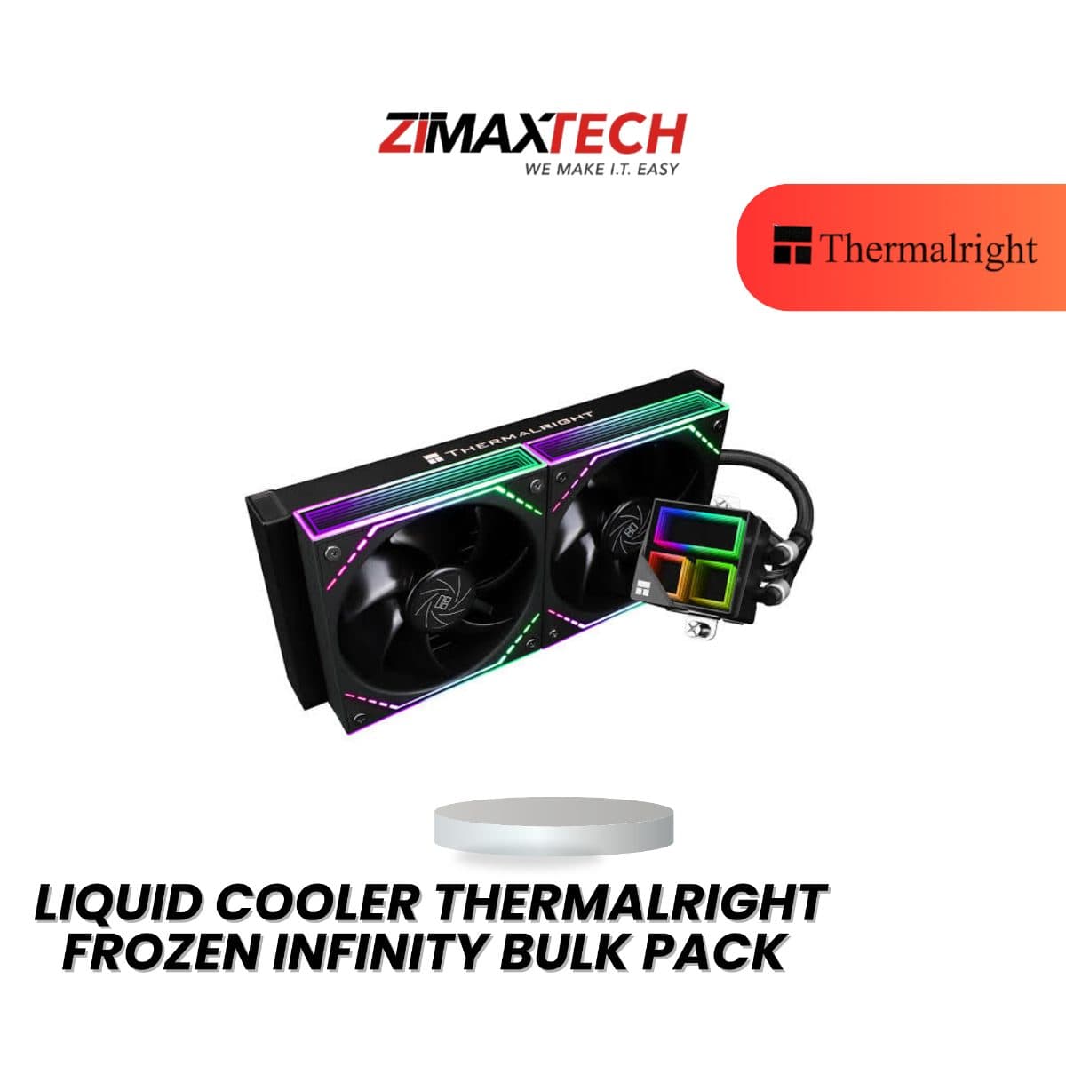THERMALRIGHT FROZEN INFINITY BULK PACK BLACK 240MM LIQUID COOLER WITH 3 YEARS WARRANTY