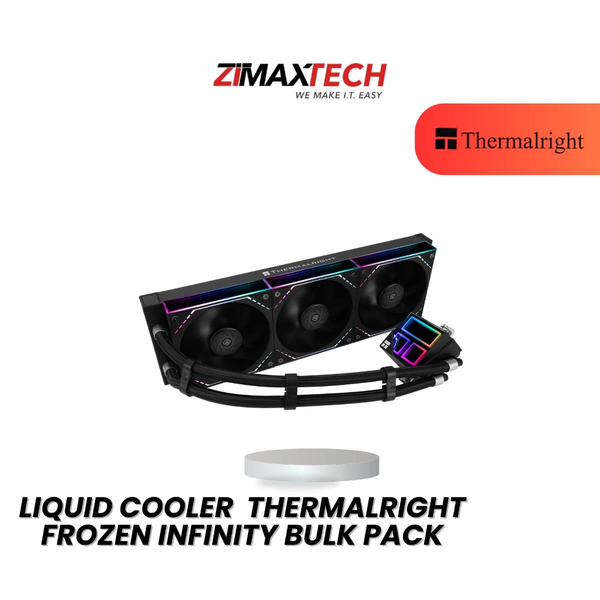 THERMALRIGHT FROZEN INFINITY BULK PACK BLACK 360MM LIQUID COOLER WITH 3 YEARS WARRANTY