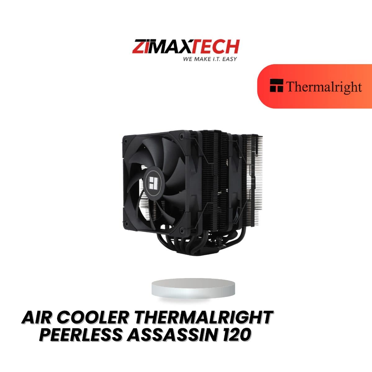 THERMALRIGHT PEERLESS ASSASSIN 120 BLACK AIR COOLER WITH 3 YEARS WARRANTY
